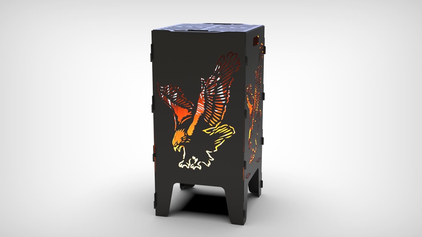 Eagle Fire Pit Grill. DXF files for laser, plasma cutting. Фото 4