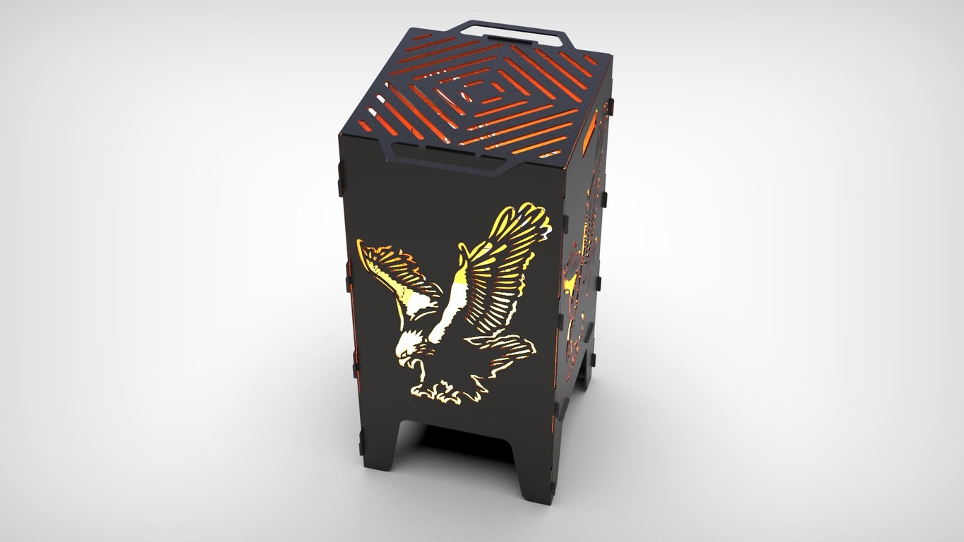Eagle Fire Pit Grill. DXF files for laser, plasma cutting. Фото 5