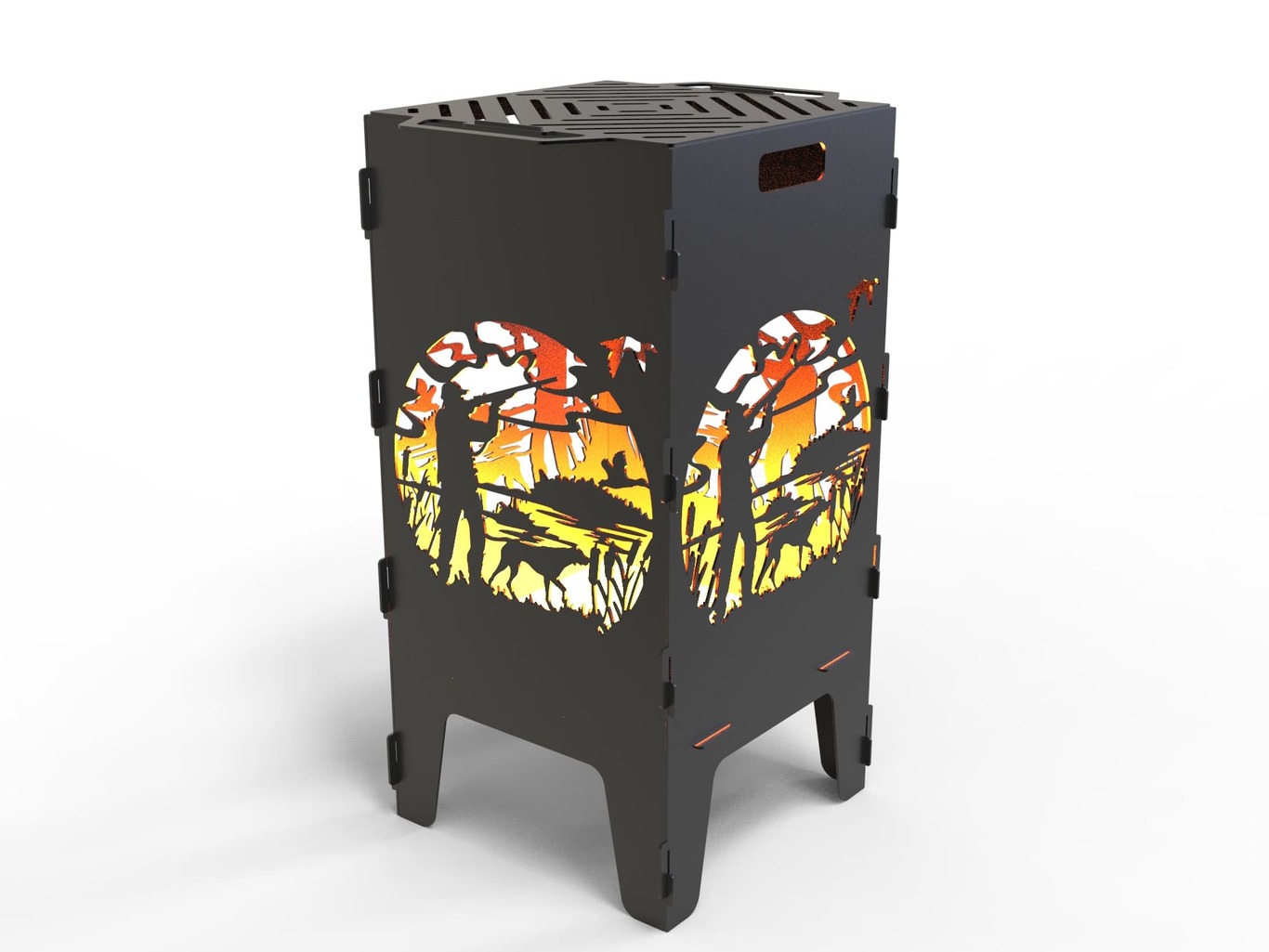 Hunting Fire Pit Grill. DXF files for laser, plasma cutting. Фото 3