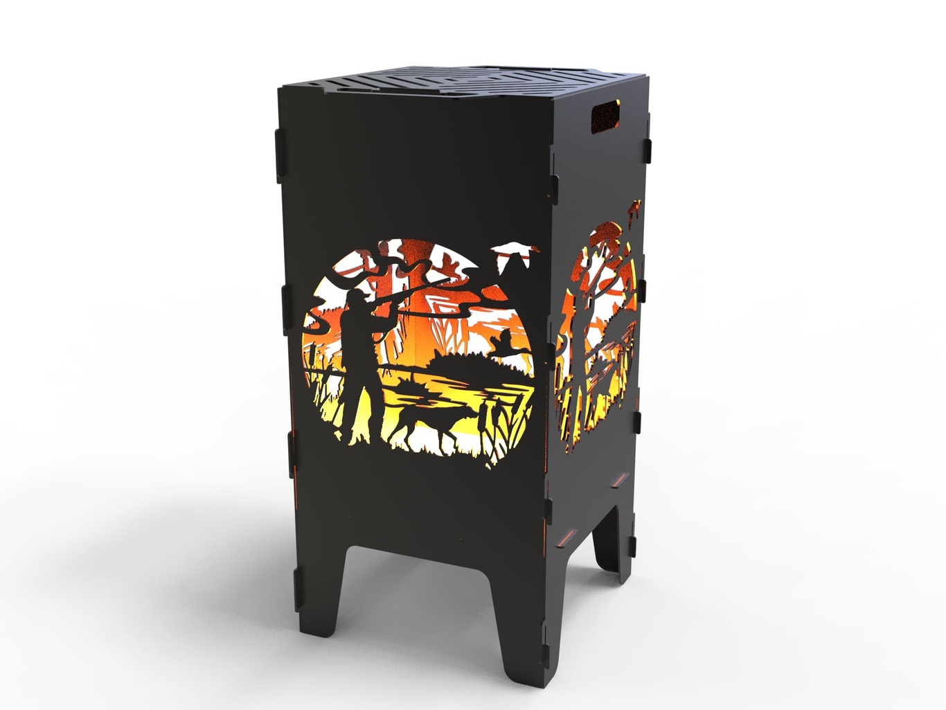 Hunting Fire Pit Grill. DXF files for laser, plasma cutting. Фото 6