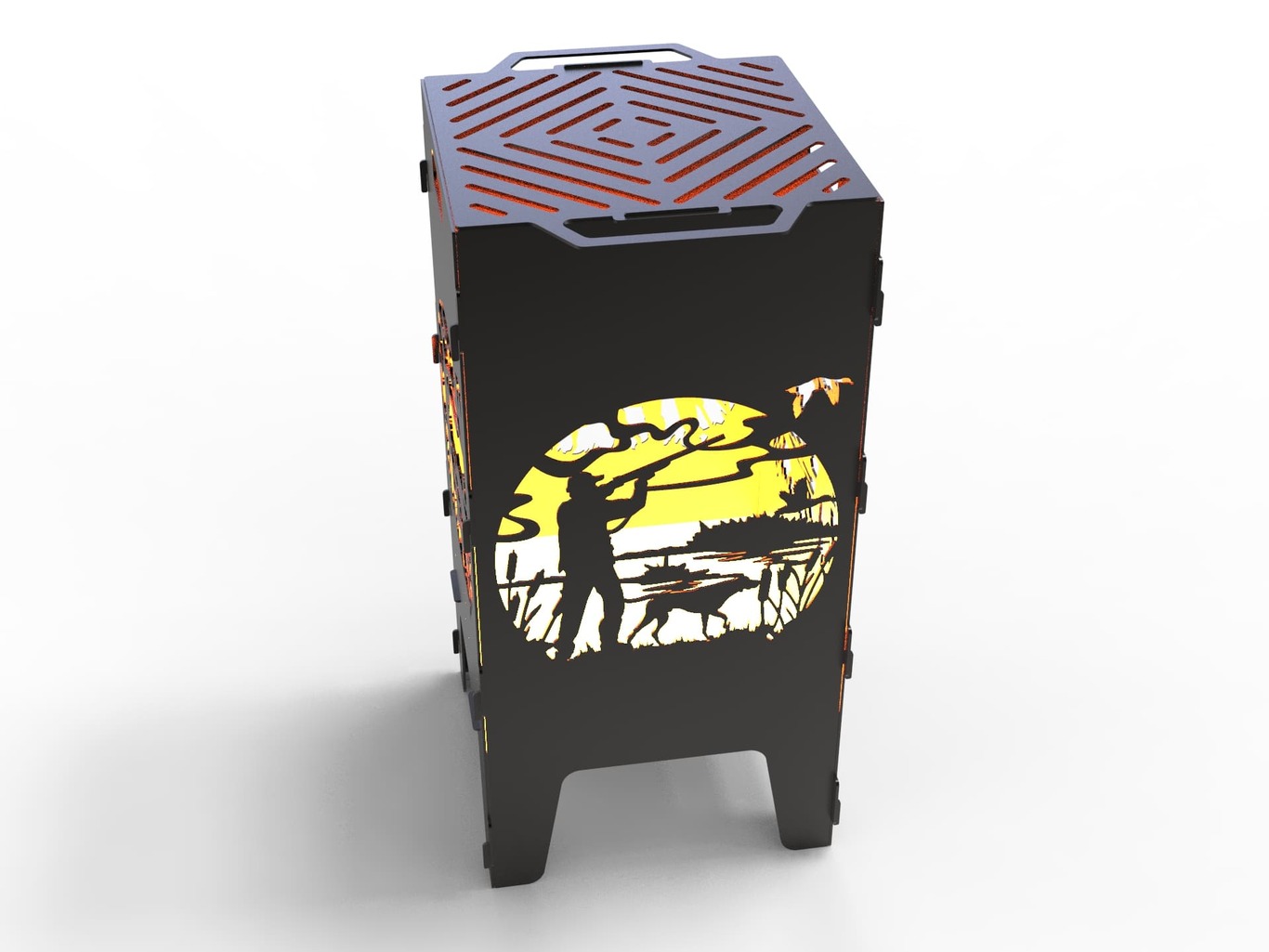 Hunting Fire Pit Grill. DXF files for laser, plasma cutting. Фото 5