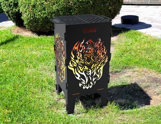 Fire Tiger Fire Pit Grill. DXF files for laser, plasma cutting