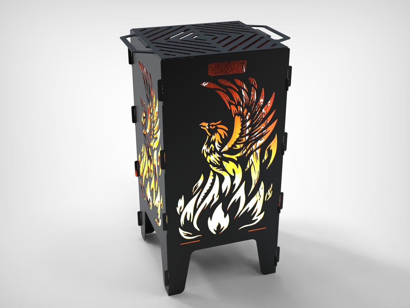 Phoenix Fire Pit Grill. DXF files for laser, plasma cutting. Фото 2