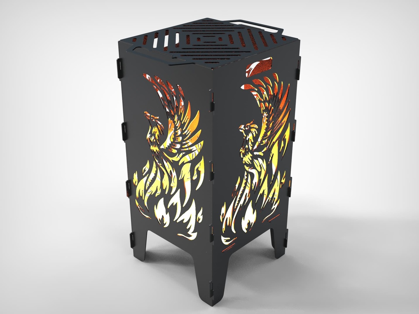 Phoenix Fire Pit Grill. DXF files for laser, plasma cutting. Фото 3