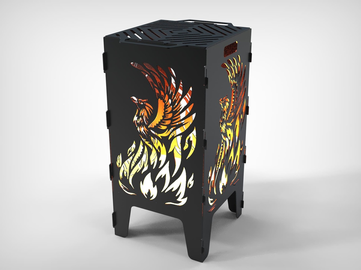 Phoenix Fire Pit Grill. DXF files for laser, plasma cutting. Фото 6