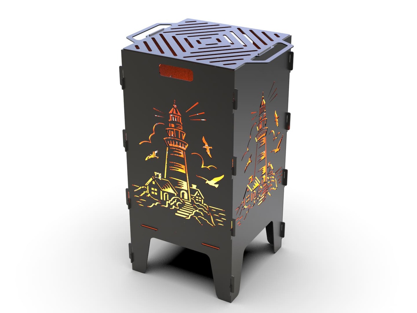 40-Piece Fire Pit Grill Bundle. DXF files for laser, plasma cutting. Фото 12