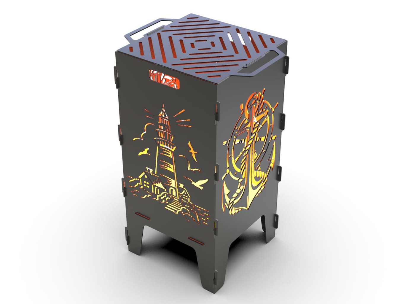 40-Piece Fire Pit Grill Bundle. DXF files for laser, plasma cutting. Фото 14