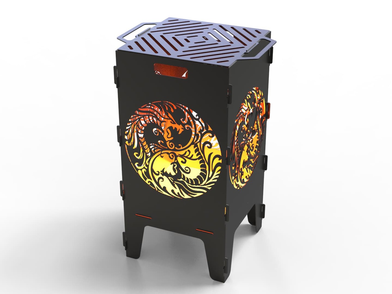 40-Piece Fire Pit Grill Bundle. DXF files for laser, plasma cutting. Фото 15