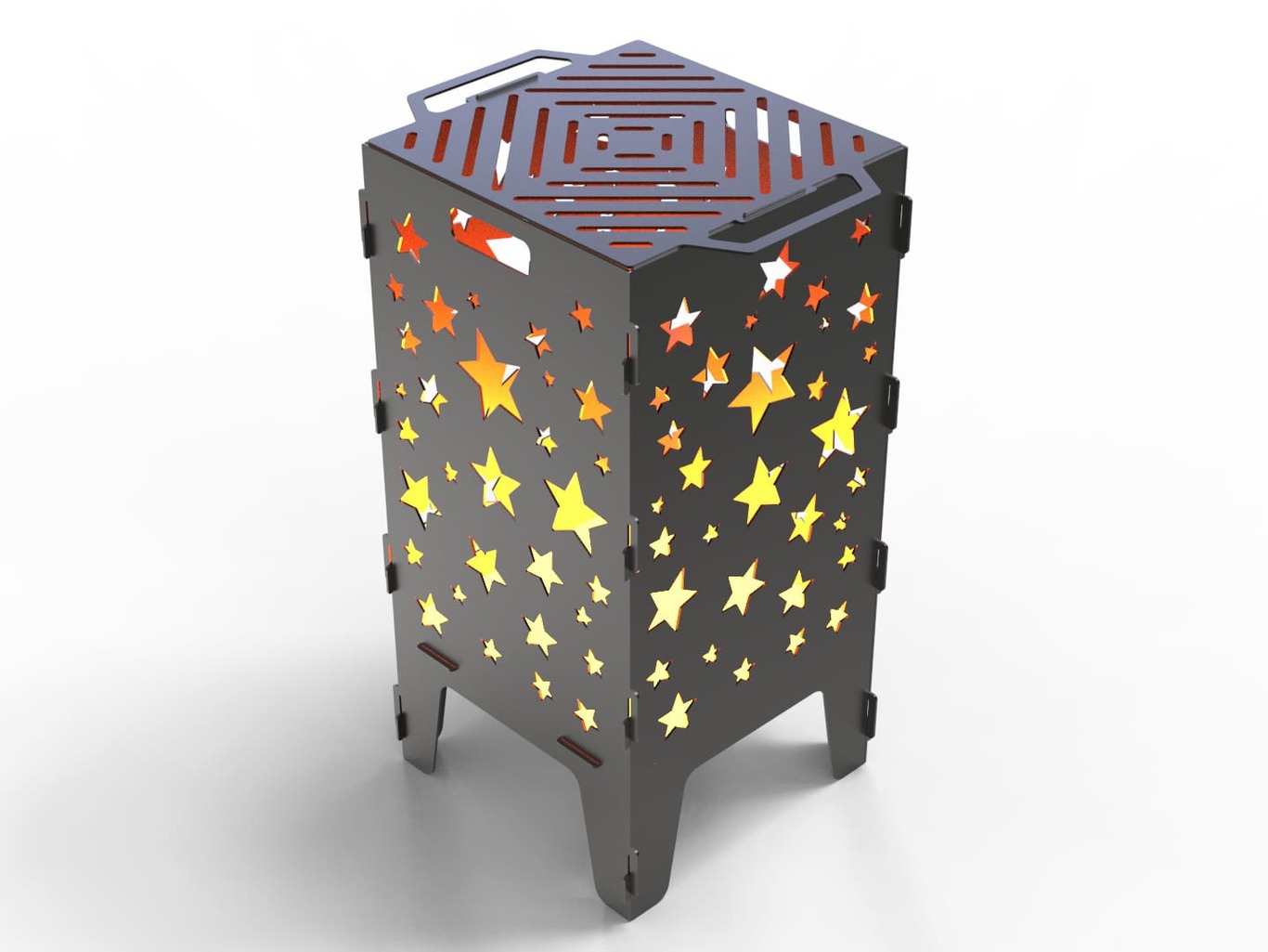 40-Piece Fire Pit Grill Bundle. DXF files for laser, plasma cutting. Фото 17