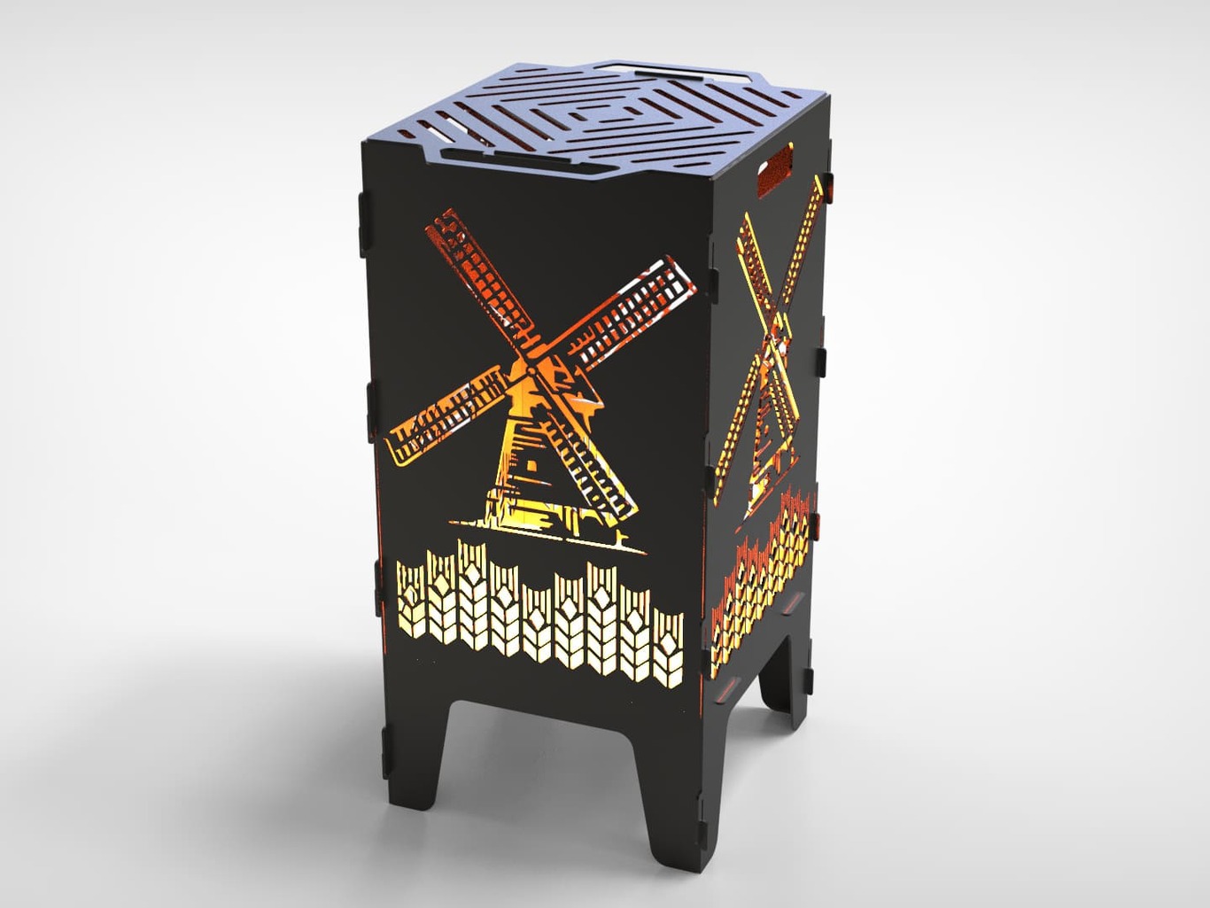 40-Piece Fire Pit Grill Bundle. DXF files for laser, plasma cutting. Фото 3