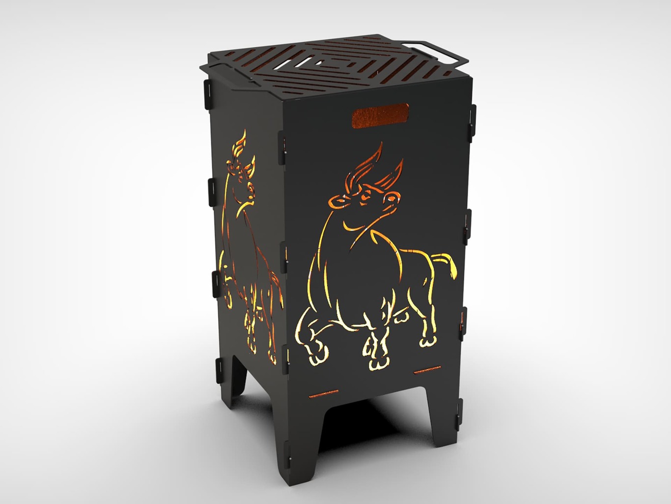 40-Piece Fire Pit Grill Bundle. DXF files for laser, plasma cutting. Фото 20