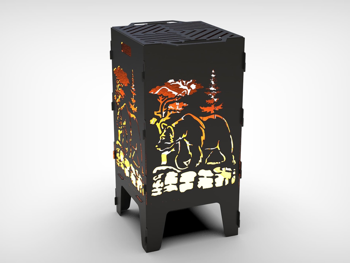 40-Piece Fire Pit Grill Bundle. DXF files for laser, plasma cutting. Фото 29