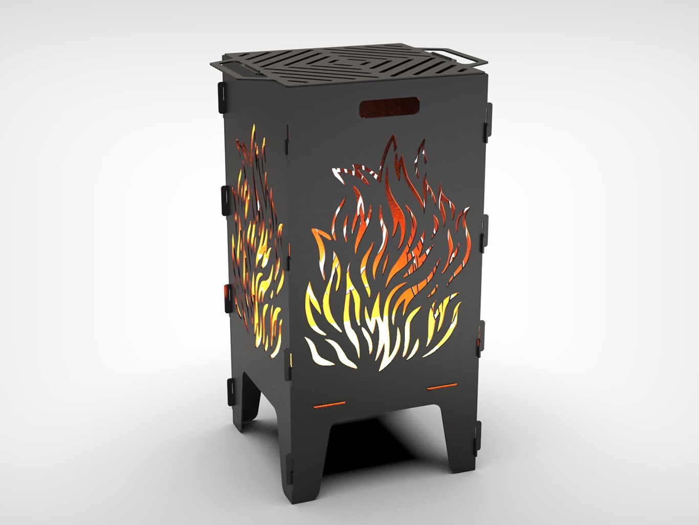 40-Piece Fire Pit Grill Bundle. DXF files for laser, plasma cutting. Фото 30