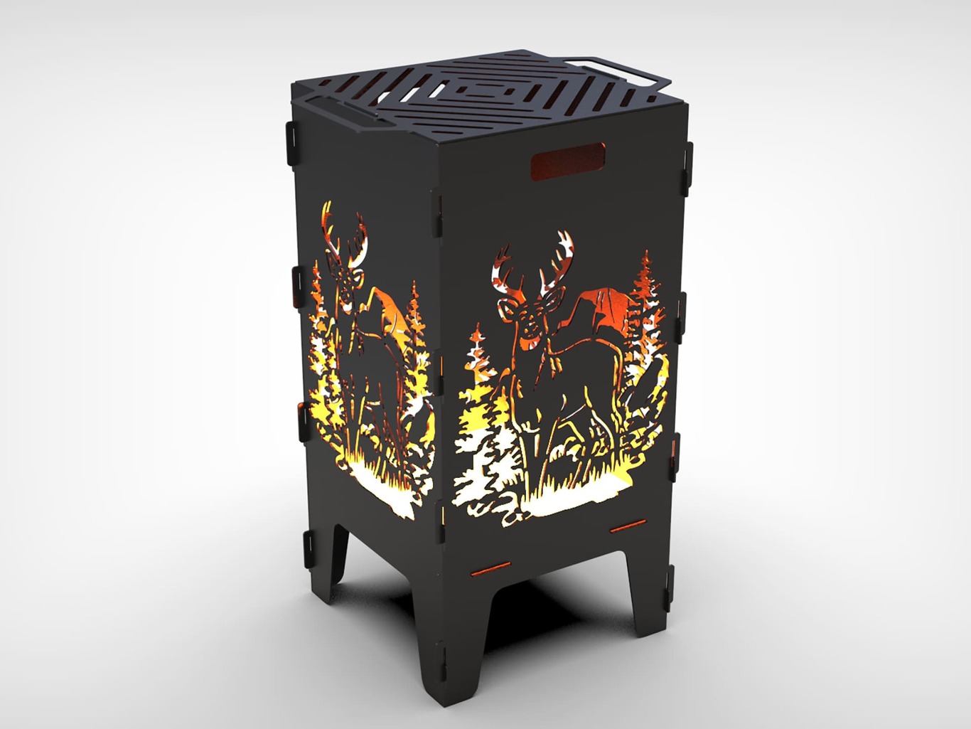 40-Piece Fire Pit Grill Bundle. DXF files for laser, plasma cutting. Фото 34