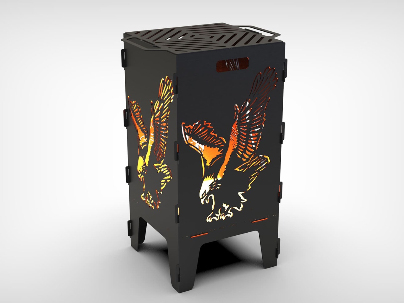 40-Piece Fire Pit Grill Bundle. DXF files for laser, plasma cutting. Фото 31