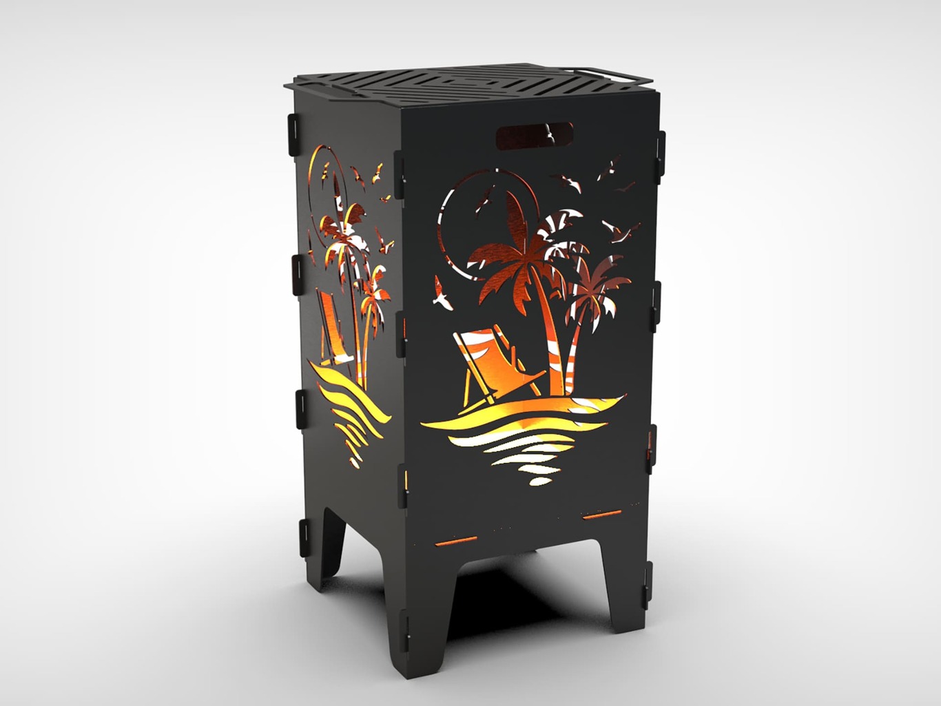40-Piece Fire Pit Grill Bundle. DXF files for laser, plasma cutting. Фото 33