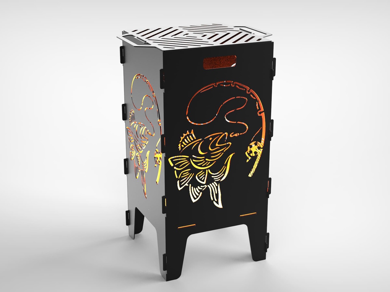 40-Piece Fire Pit Grill Bundle. DXF files for laser, plasma cutting. Фото 35