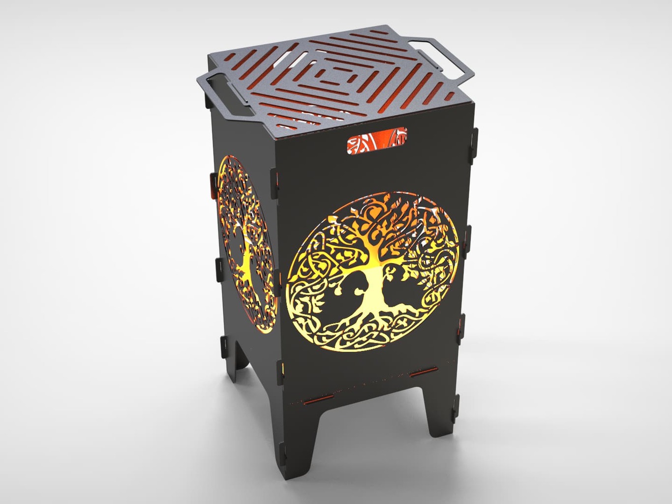 40-Piece Fire Pit Grill Bundle. DXF files for laser, plasma cutting. Фото 8
