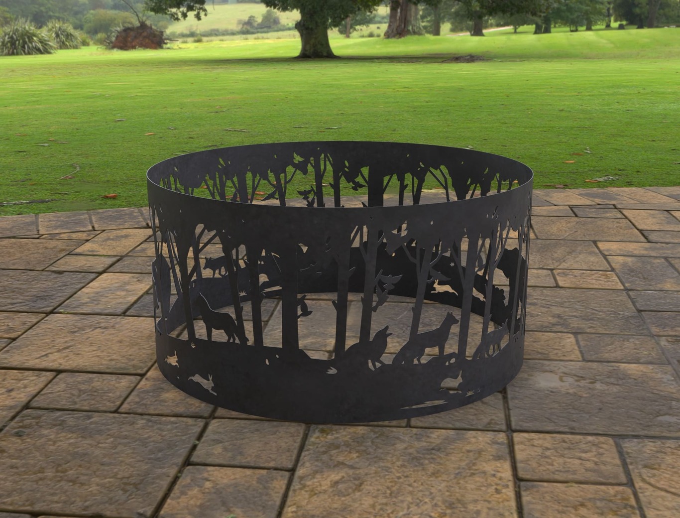 Bear Ring Fire Pit. DXF, SVG files for laser, plasma cutting. Фото 5