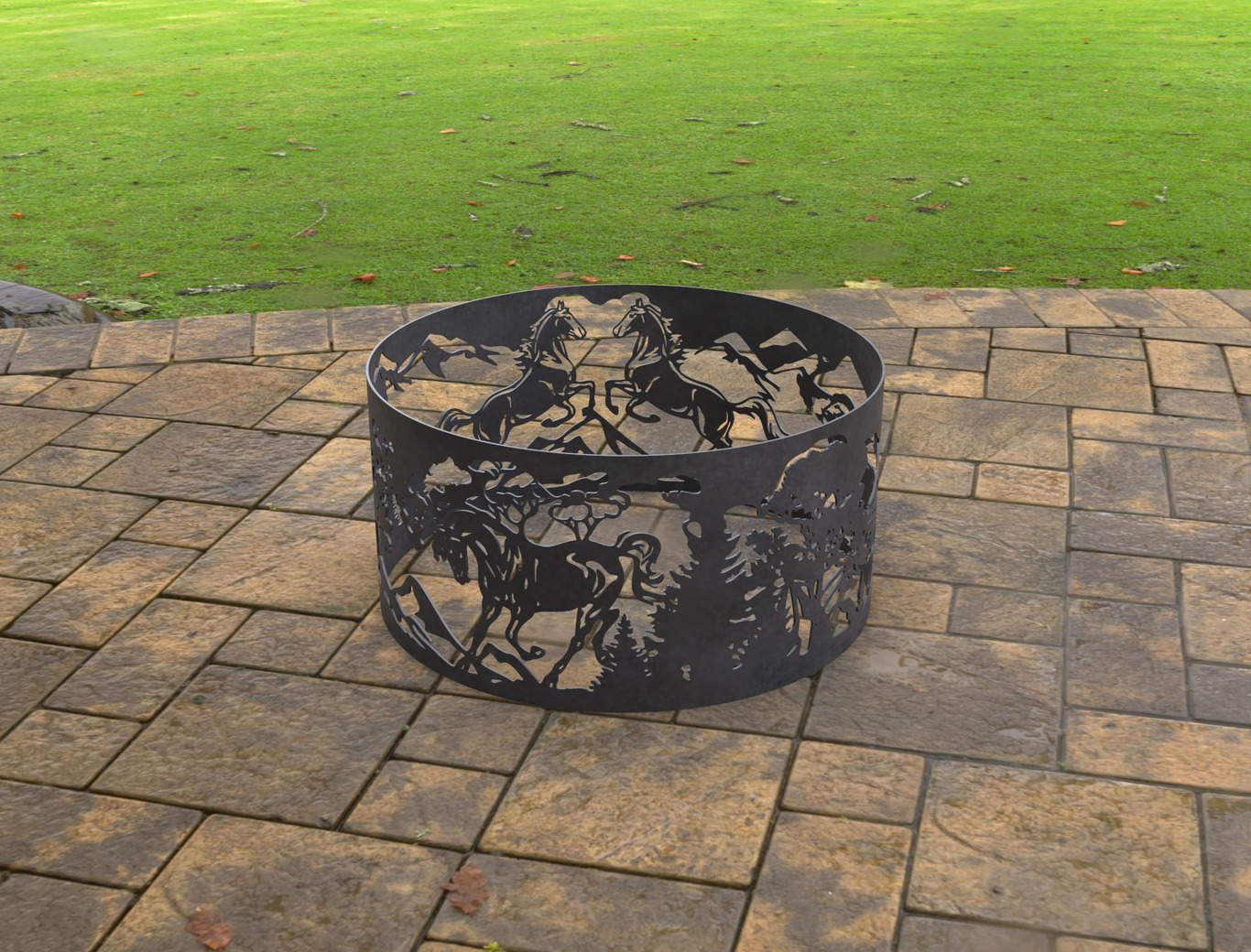Anello per Braciere Cavalli. File DXF, SVG per taglio laser, plasma. Фото 10