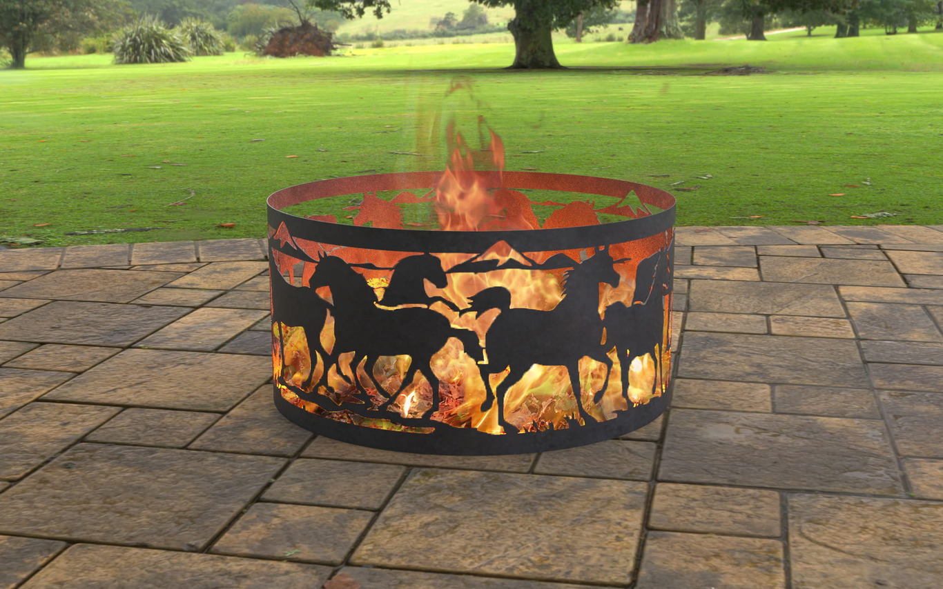 Anneau de Foyer Chevaux V2. Fichiers DXF, SVG pour découpe laser et plasma. Фото 3