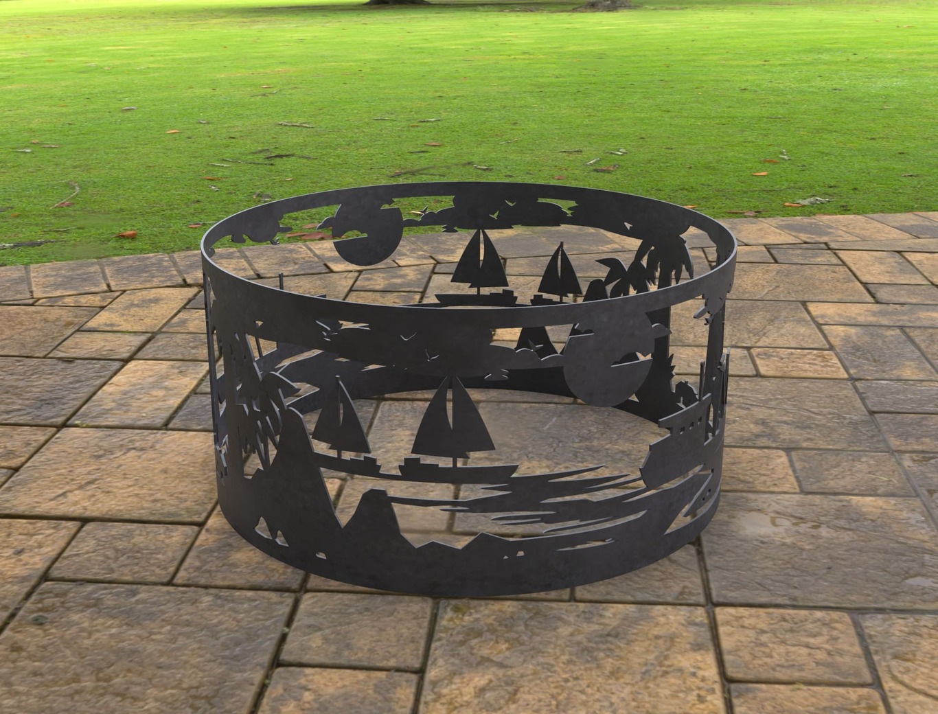 Anneau de Foyer Océan V2. Fichiers DXF, SVG pour découpe laser et plasma. Фото 8