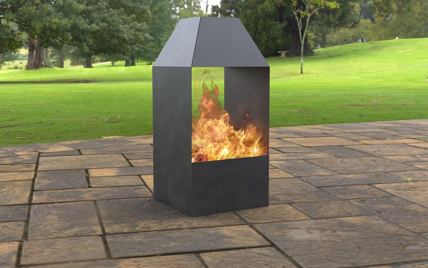3-in-1 Garden Fireplace. DXF, SVG files for laser, plasma cutting. Outdoor Fire Pit. Фото 8