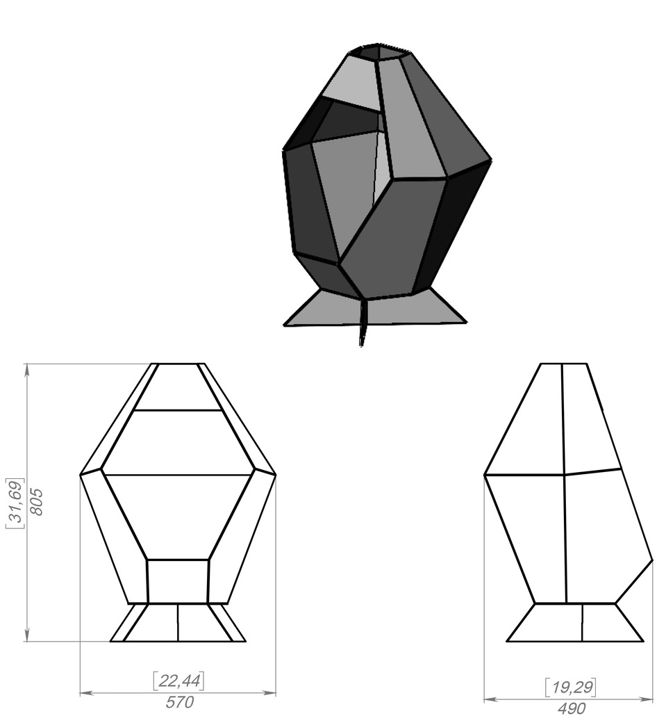 2-in-1 Patio Fireplace V2. DXF, SVG files for laser, plasma cutting. Backyard Fire Pit. Фото 10
