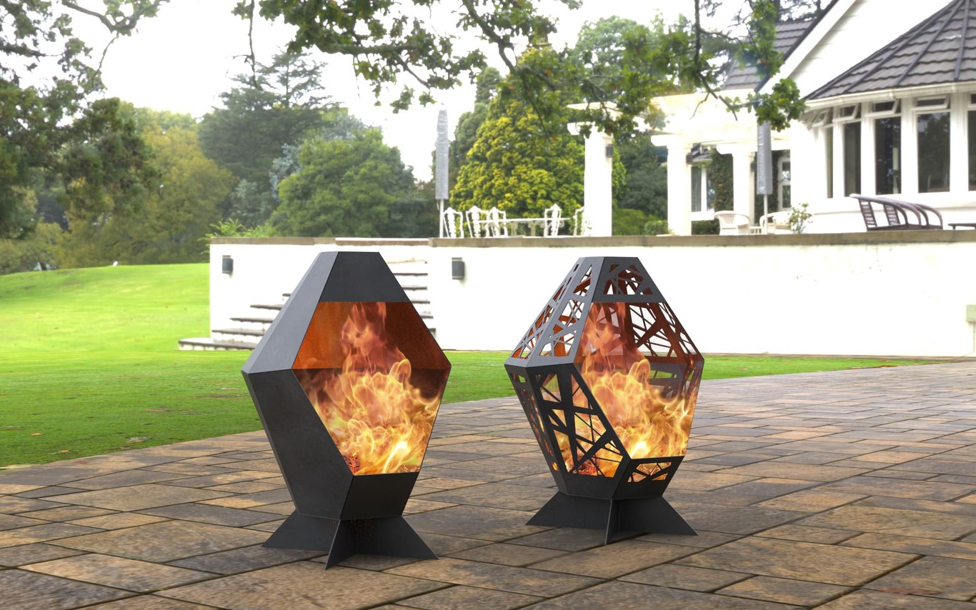 2-in-1 Patio Fireplace V2. DXF, SVG files for laser, plasma cutting. Backyard Fire Pit. Фото 2