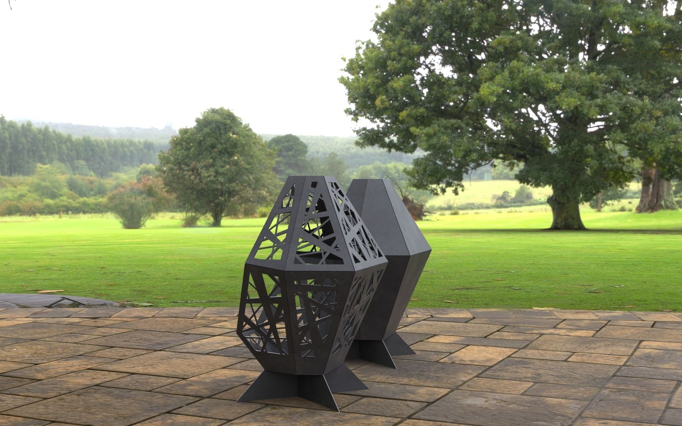 2-in-1 Patio Fireplace V2. DXF, SVG files for laser, plasma cutting. Backyard Fire Pit. Фото 5