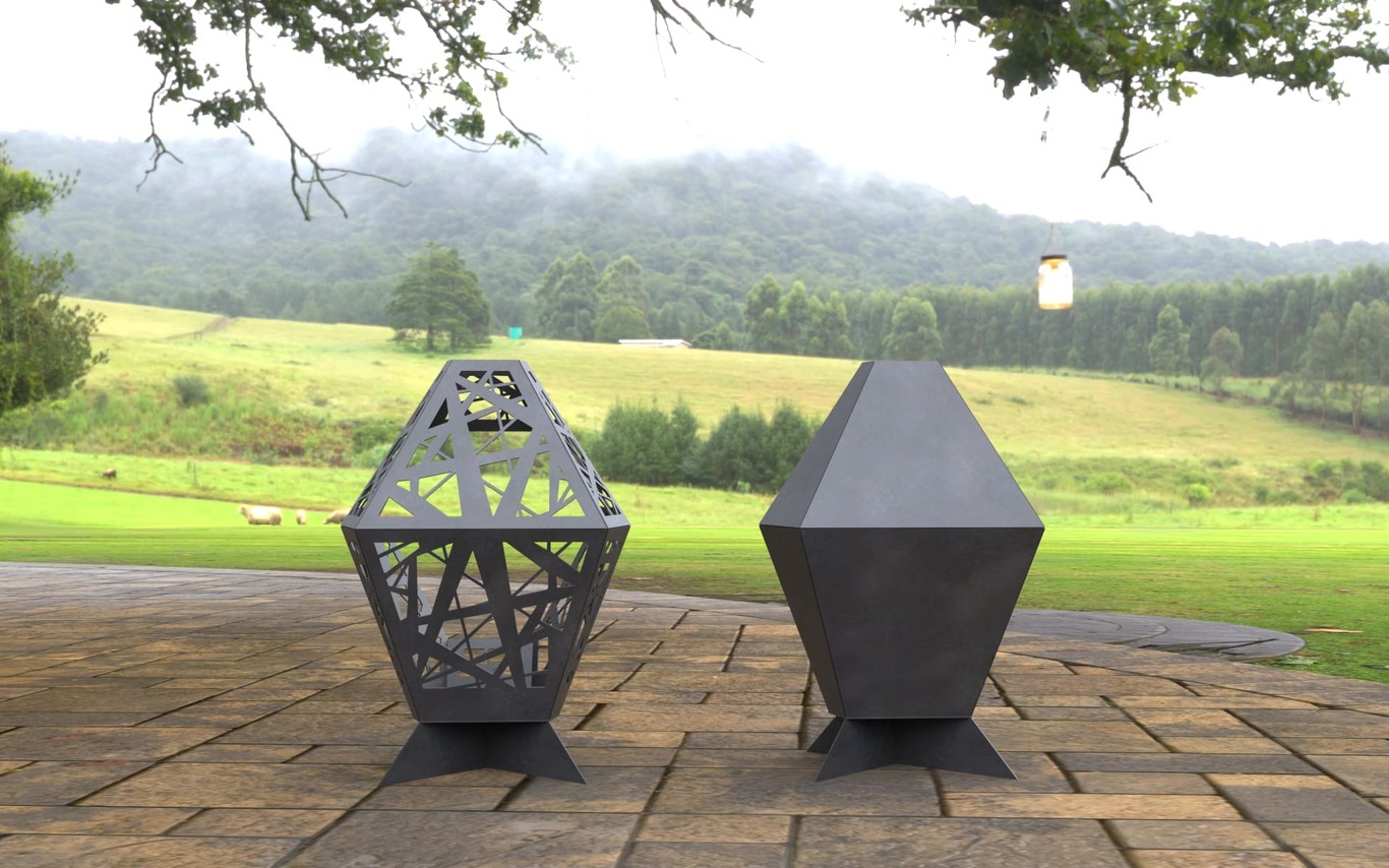 2-in-1 Patio Fireplace V2. DXF, SVG files for laser, plasma cutting. Backyard Fire Pit. Фото 6