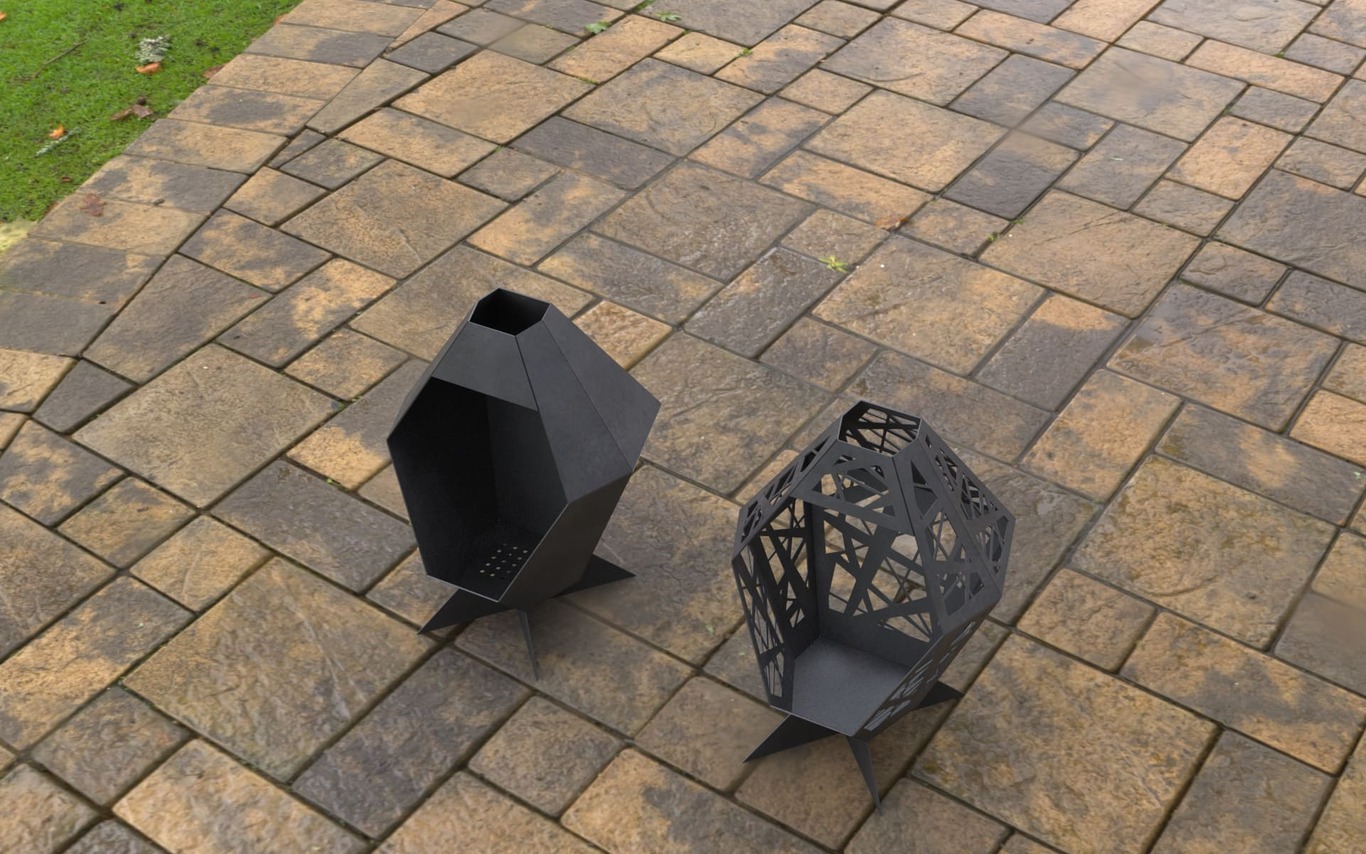 2-in-1 Patio Fireplace V2. DXF, SVG files for laser, plasma cutting. Backyard Fire Pit. Фото 7