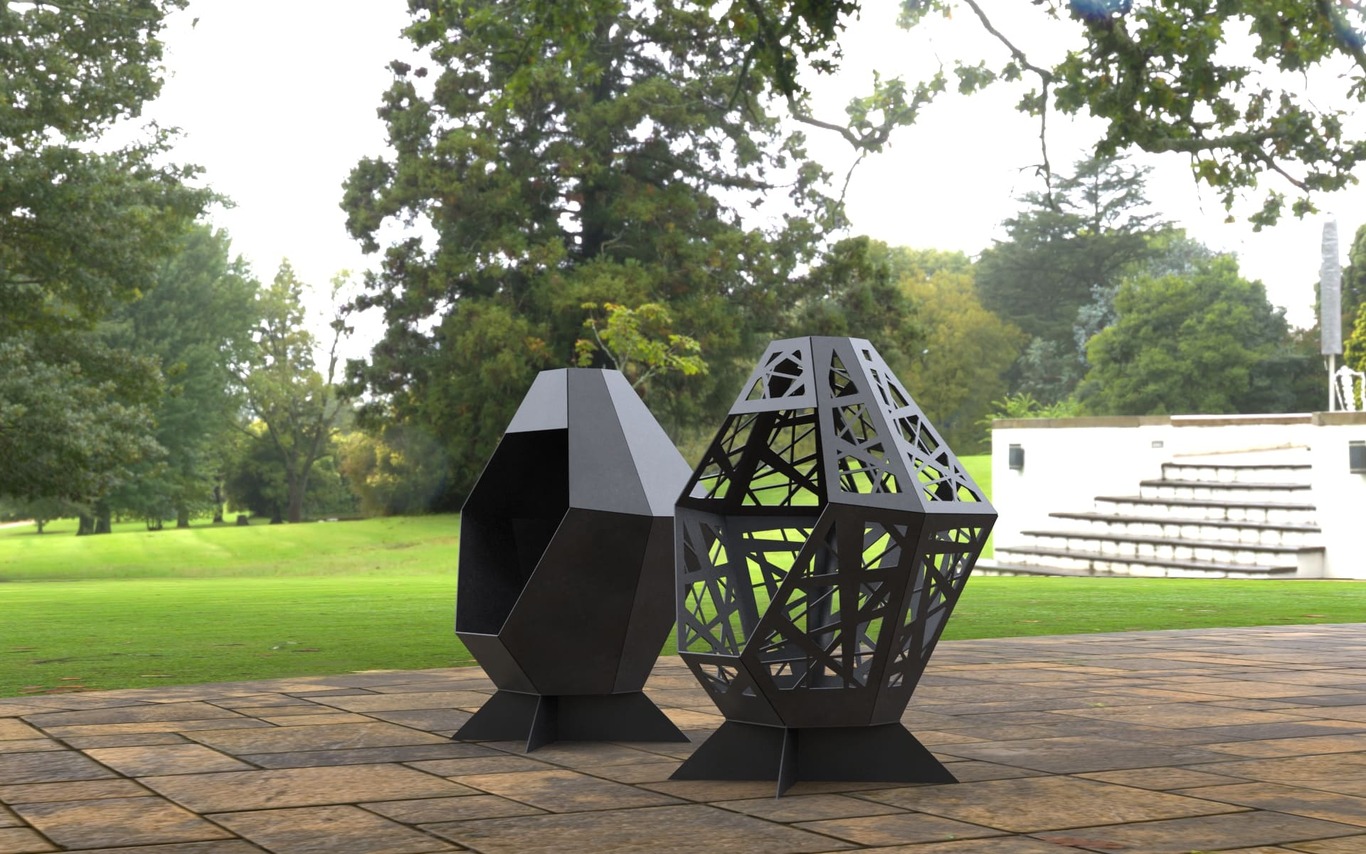 2-in-1 Patio Fireplace V2. DXF, SVG files for laser, plasma cutting. Backyard Fire Pit. Фото 9