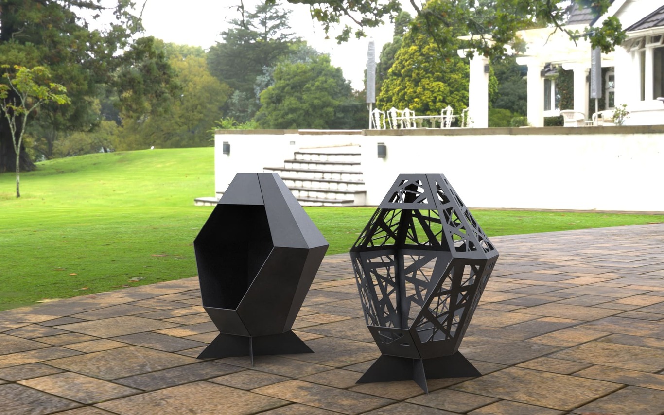 2-in-1 Patio Fireplace V2. DXF, SVG files for laser, plasma cutting. Backyard Fire Pit. Фото 8