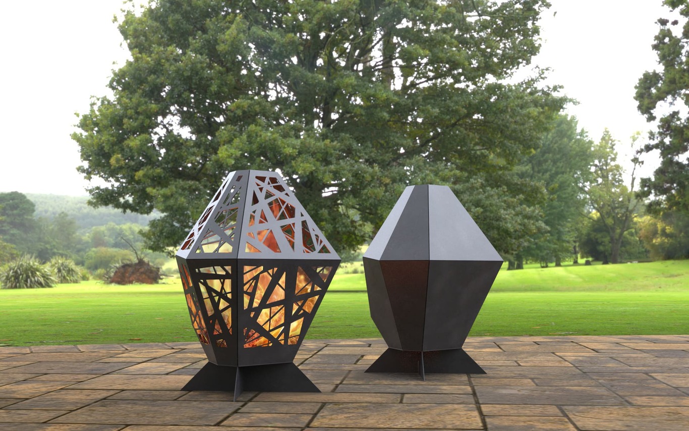 2-in-1 Backyard Fireplace V3. DXF, SVG files for laser, plasma cutting. Garden Fire Pit. Фото 4