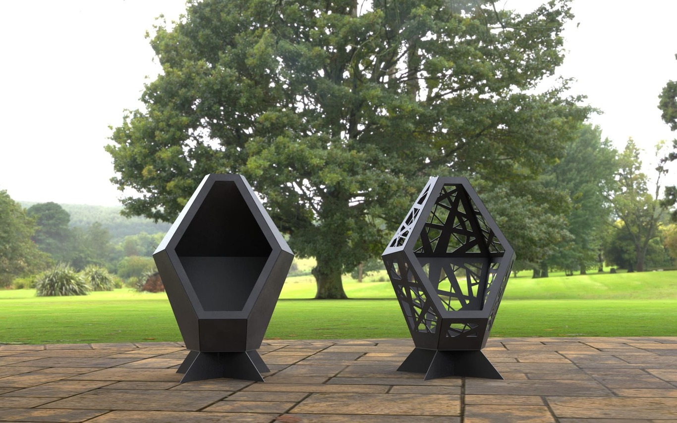2-in-1 Backyard Fireplace V3. DXF, SVG files for laser, plasma cutting. Garden Fire Pit. Фото 6