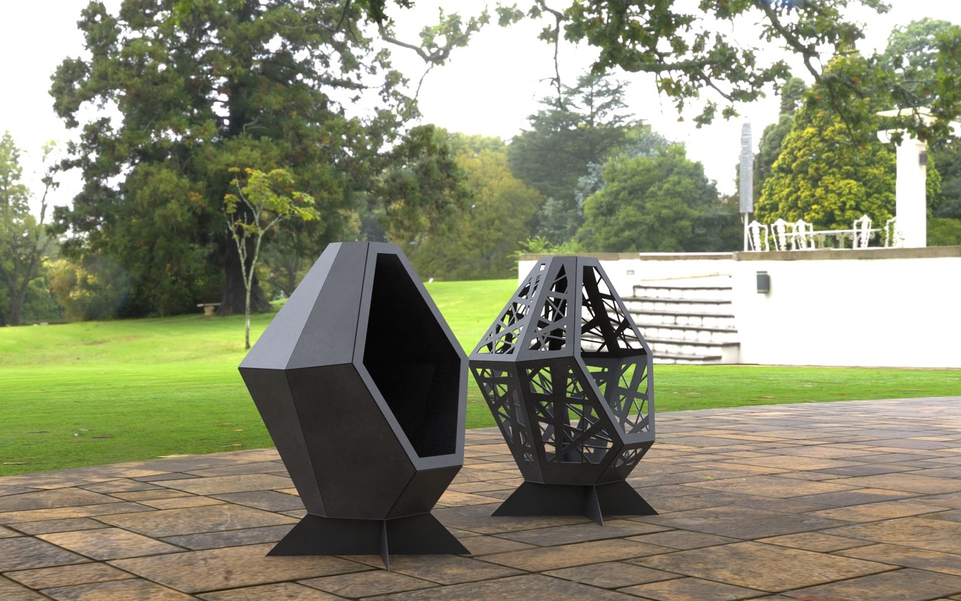 2-in-1 Backyard Fireplace V3. DXF, SVG files for laser, plasma cutting. Garden Fire Pit. Фото 8