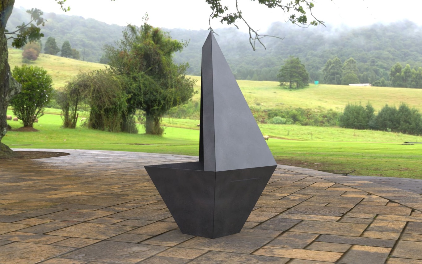 Backyard Acute Fireplace. DXF, SVG files for laser, plasma cutting. Garden Fire Pit. Фото 5