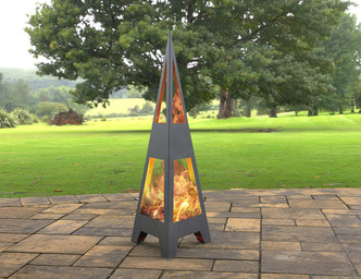 Șemineu exterior Săgeată. Fișiere DXF, SVG pentru tăiere cu laser, plasmă. Chiminea