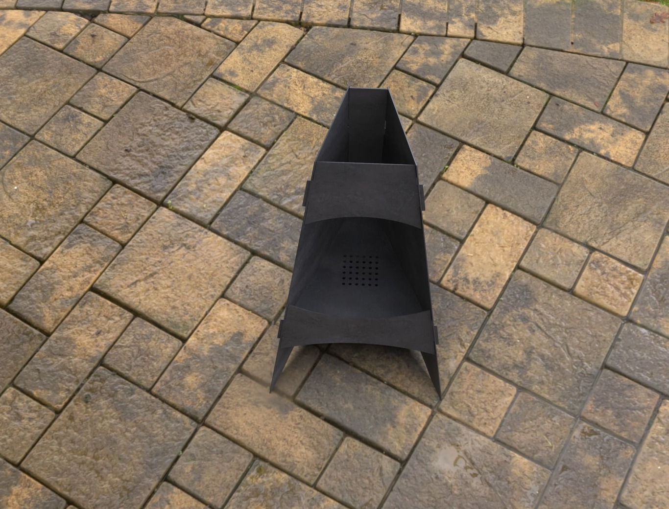 Garden Collapsible Fireplace. DXF, SVG files for laser, plasma cutting. Pyramid Fire Pit. Фото 4