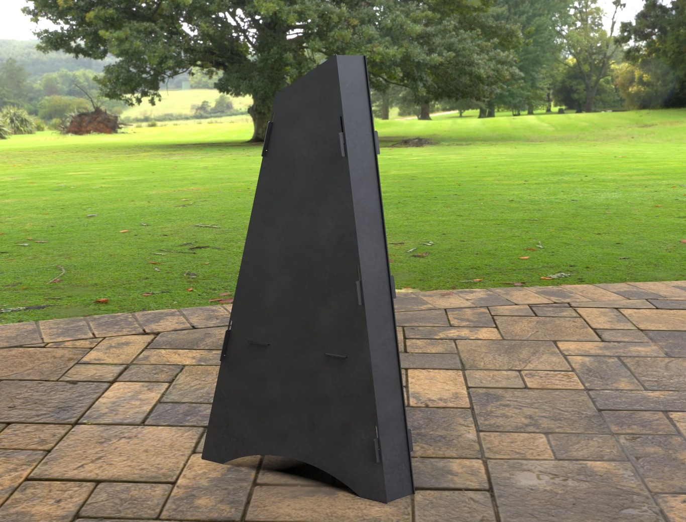 Garden Collapsible Fireplace. DXF, SVG files for laser, plasma cutting. Pyramid Fire Pit. Фото 6