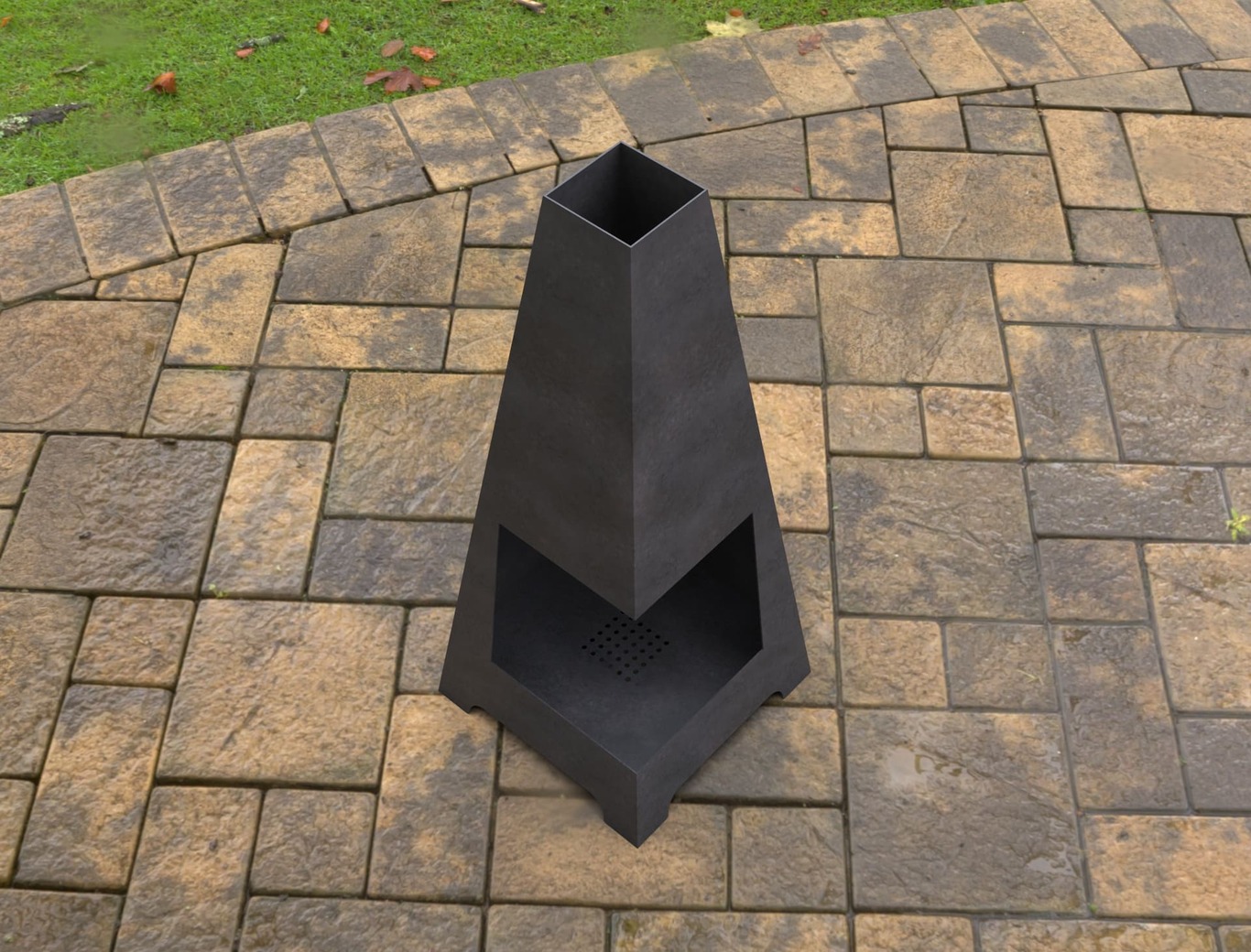 Șemineu exterior de colț. Fișiere DXF, SVG pentru tăiere cu laser, plasmă. Chiminea. Фото 5