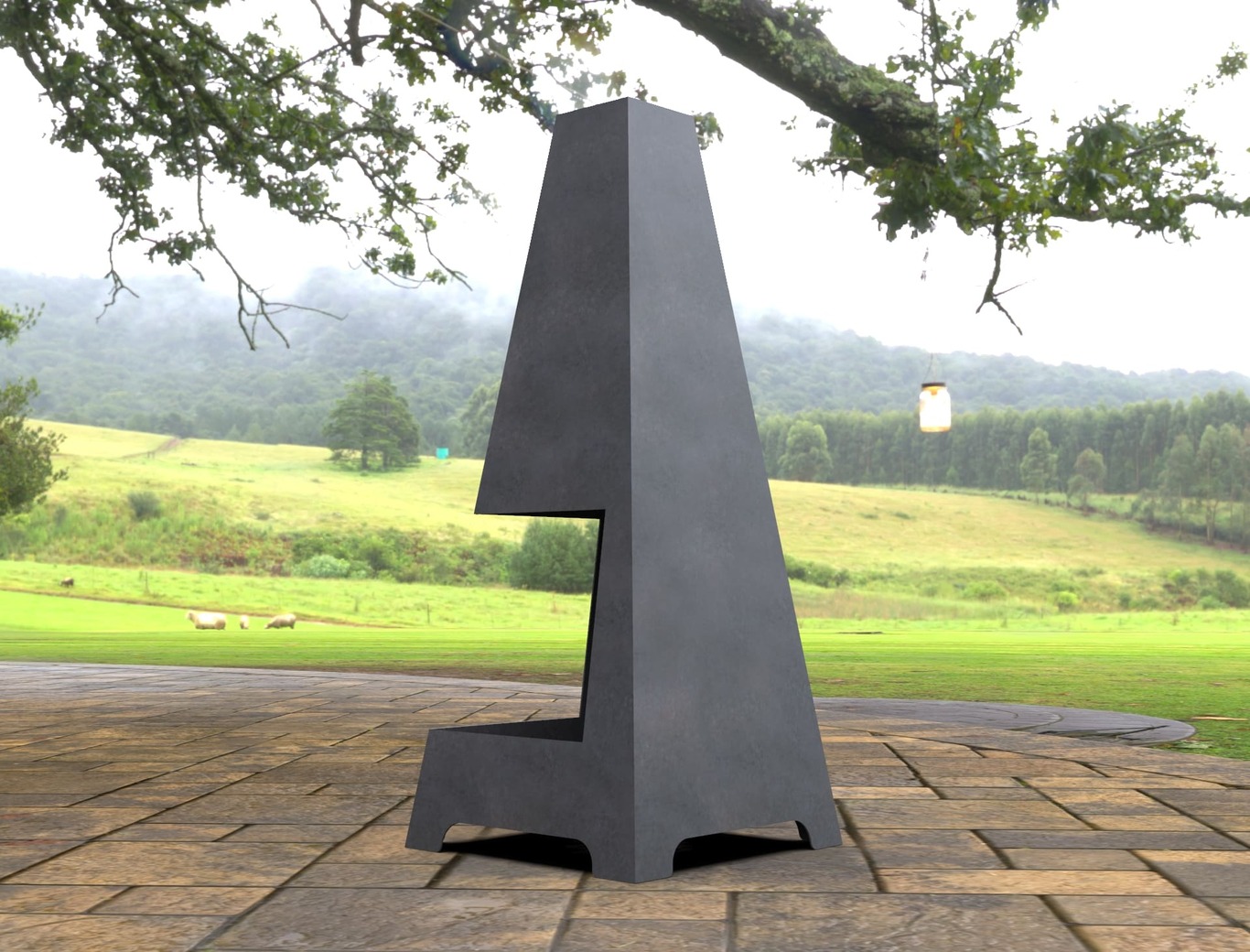 Șemineu exterior de colț. Fișiere DXF, SVG pentru tăiere cu laser, plasmă. Chiminea. Фото 6