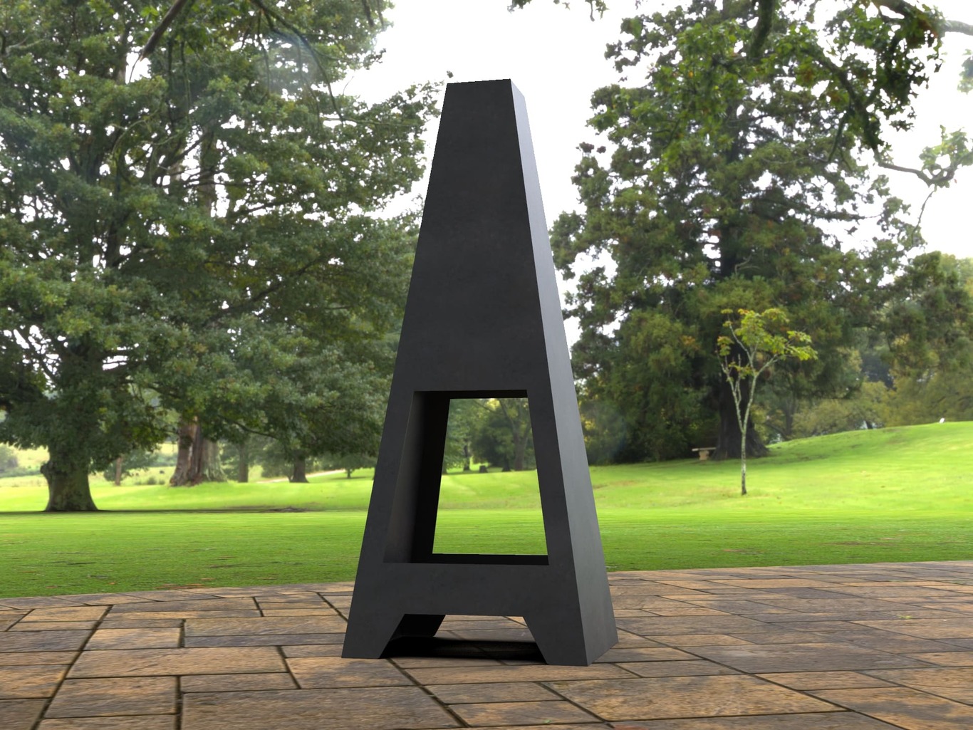 Patio Double-sided Fireplace. DXF, SVG files for laser, plasma cutting. Chiminea Fire Pit. Фото 8