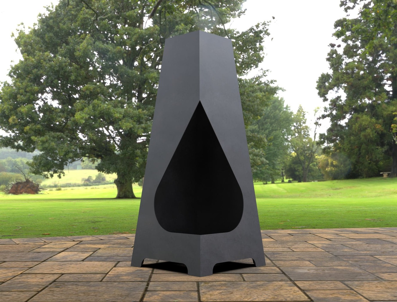 Backyard Drop Fireplace. DXF, SVG files for laser, plasma cutting. Chiminea Fire Pit. Фото 5