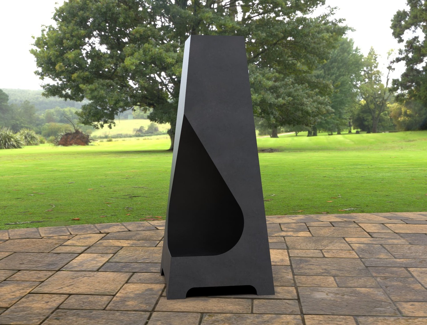 Backyard Drop Fireplace. DXF, SVG files for laser, plasma cutting. Chiminea Fire Pit. Фото 7