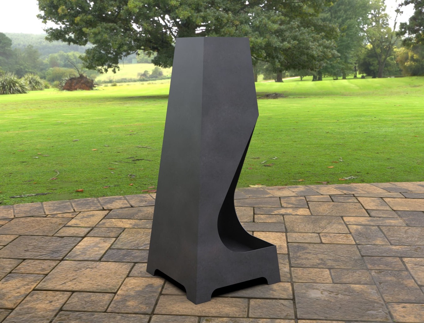 Backyard Drop Fireplace. DXF, SVG files for laser, plasma cutting. Chiminea Fire Pit. Фото 8