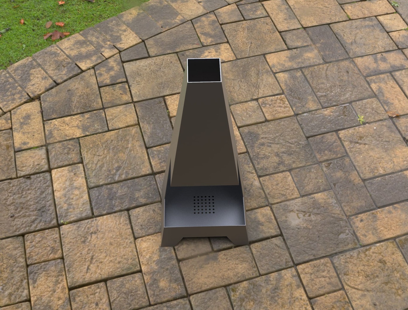 Patio Front Fireplace. DXF, SVG files for laser, plasma cutting. Chiminea Fire Pit. Фото 5