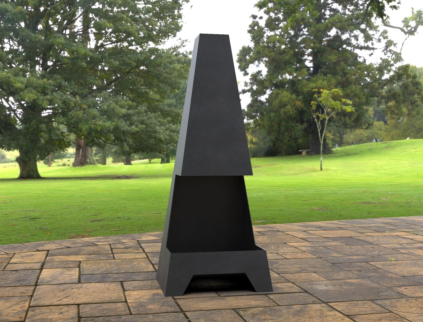 Patio Front Fireplace. DXF, SVG files for laser, plasma cutting. Chiminea Fire Pit. Фото 8
