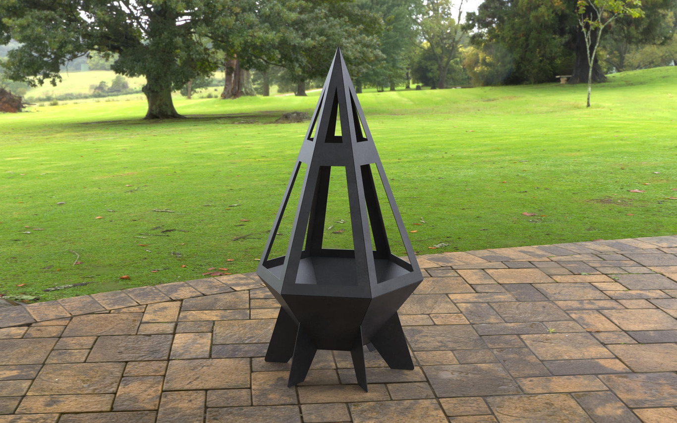 Caminetto da Patio Razzo V3. File DXF, SVG per taglio laser, plasma. Braciere Chiminea. Фото 4